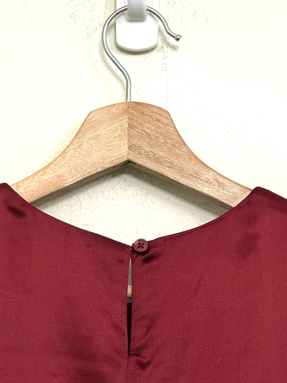NWT Reformation Jessalyn Silk Lace Trim Mini Dress Chianti Burgundy Size S - Picture 10 of 17